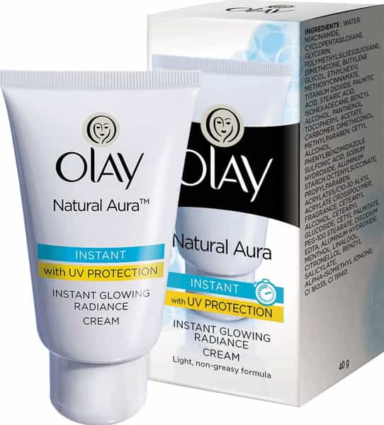 Olay Natural Aura Instant Uv Protection Glowing Radiance Cream - 40G