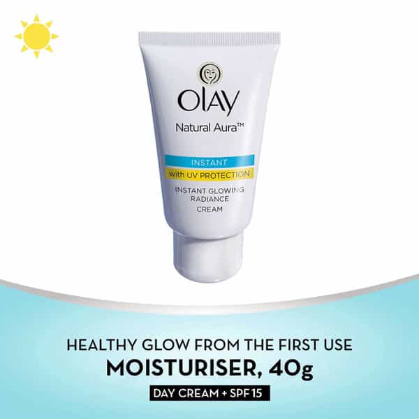 Olay Natural Aura Instant Uv Protection Glowing Radiance Cream - 40G