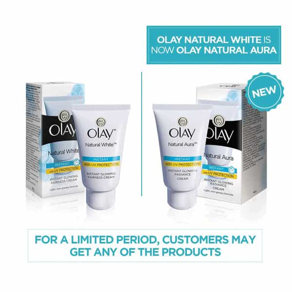 Olay Natural Aura Instant Uv Protection Glowing Radiance Cream - 40G