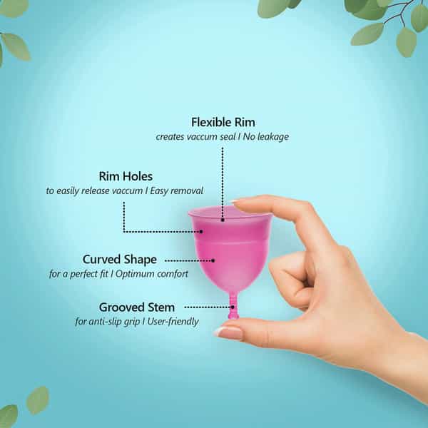 Floren Reusable Menstrual Cup (Large) With Intimate Oil (50Ml)