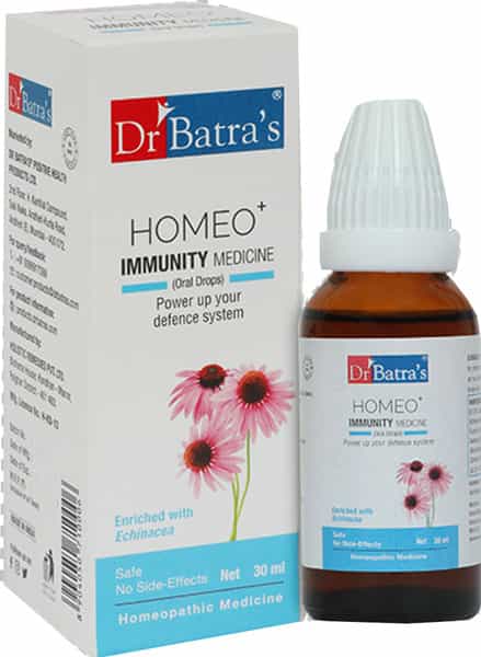 Dr Batra's Homeo+ Immunity Medicine(Oral Drops) Power Up Your Defence System - 30 Ml