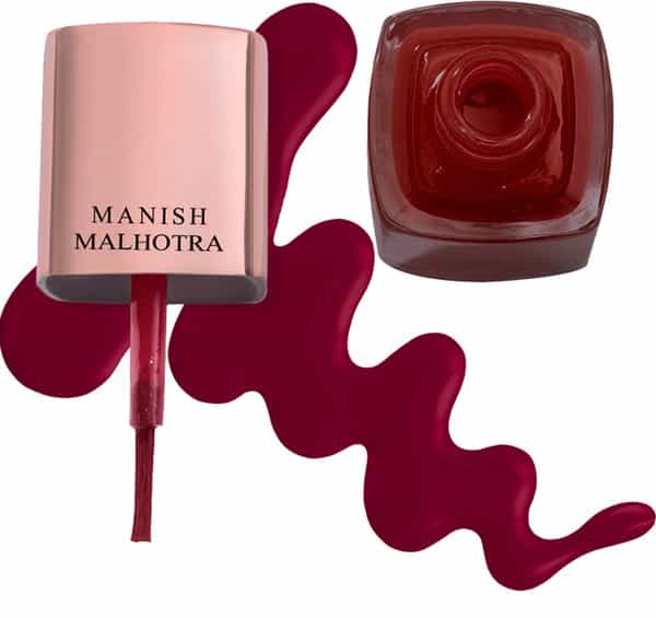 Manish Malhotra Beauty By Myglamm Gel Finish Nail Lacquer-Secret Crimson