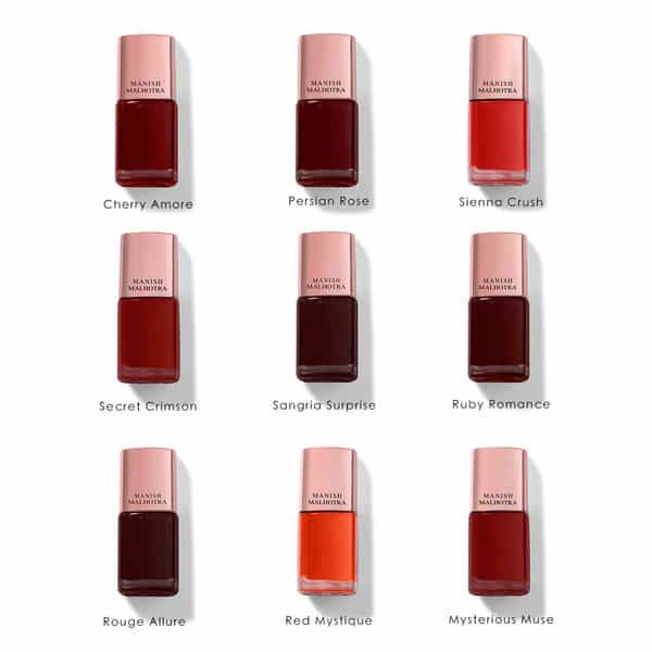Manish Malhotra Beauty By Myglamm Gel Finish Nail Lacquer-Secret Crimson