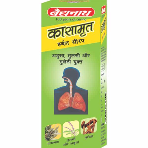 Baidyanath Asli Ayurved Kasamrita Herbal Syrup - 100 Ml (Pack Of 2)