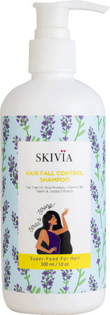 Skivia Hair Fall Control Shampoo With Vitamin B5 & Tea Tree Oil - 300ml|Curbs Hair Fall & Breakage