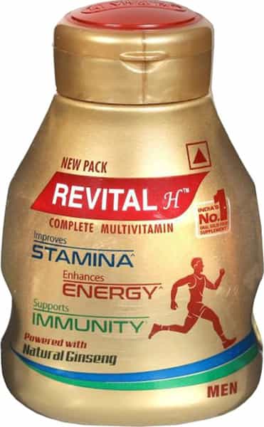 Revital H Men Complete Multivitamin | Stamina | Energy | 30Caps With Free Revital H Woman 4 Tabs