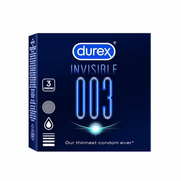 Durex | Invisible 003 | Box | 3 Condoms