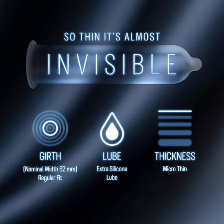 Durex Invisible 003 Condom 3 No'S