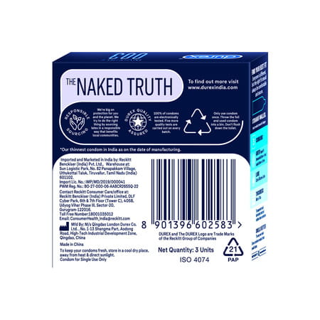 Durex Invisible 003 Condom 3 No'S