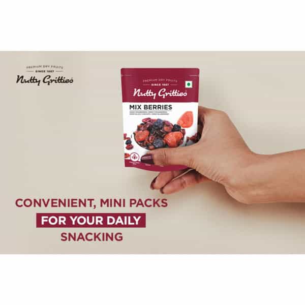 Nutty Gritties Mix Berries - 250 (5 Pack Of 50G Each)