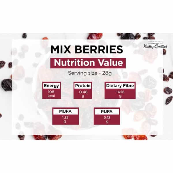 Nutty Gritties Mix Berries - 250 (5 Pack Of 50G Each)