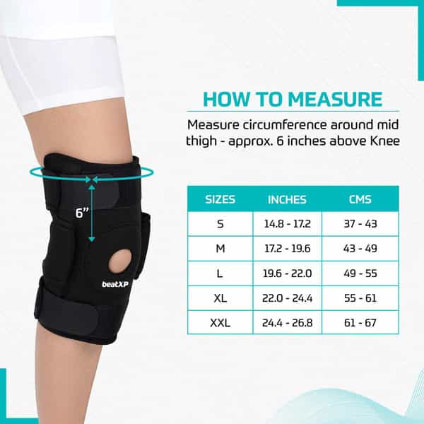 Beatxp By Pristyn Care Knee Patella Support For Men | Sports | Fitness | Training (Single Pair-M)