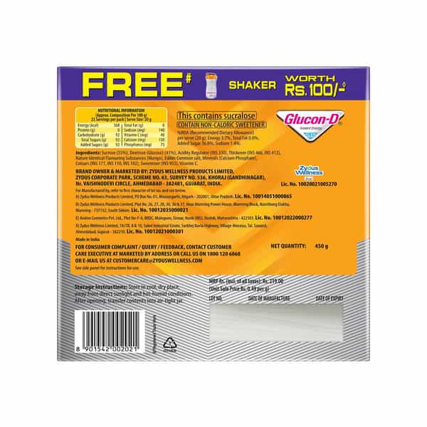 Glucon-D Mango Blast Glucose Powder With Free Tiffin450g Refill