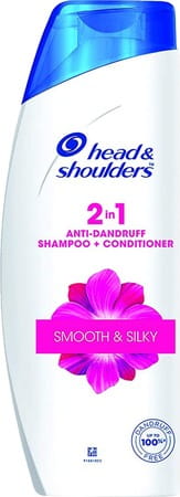 Head & Shoulders Smooth And Silky 2-In-1 Shampoo + Conditioner - 180ml