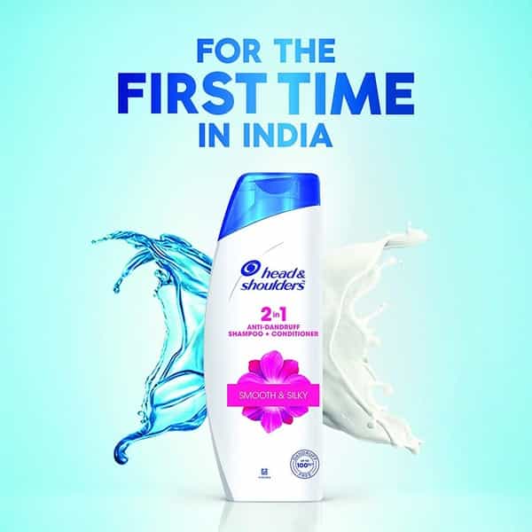 Head & Shoulders Smooth And Silky 2-In-1 Shampoo + Conditioner - 180Ml