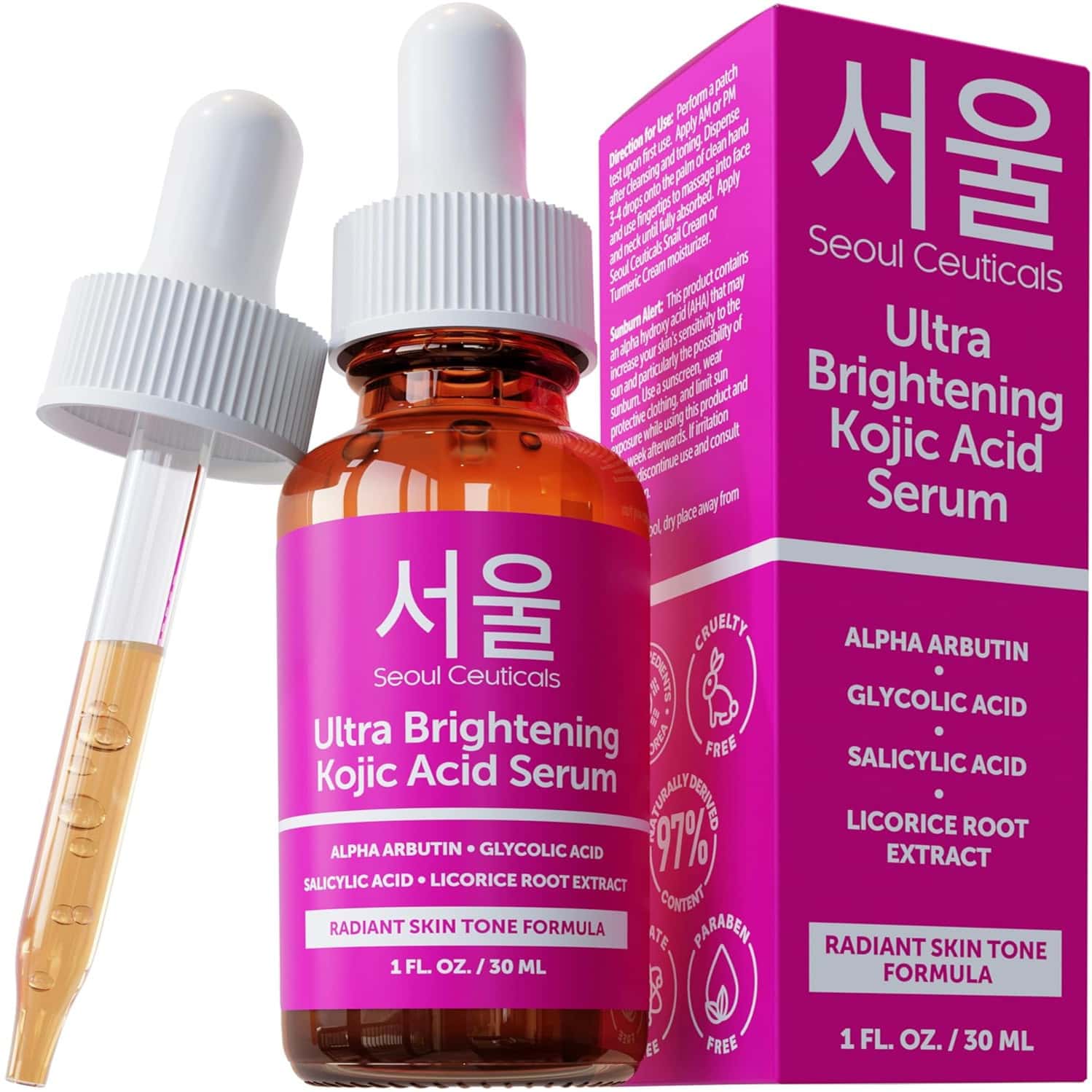 Seoul Ceuticals Ultra Brightening Kojic Acid Serum 30 Ml