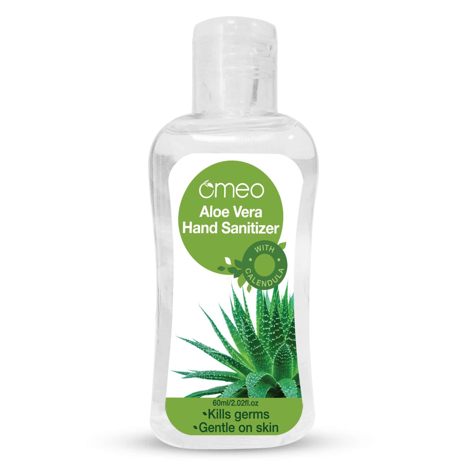 Omeo Aloe Vera Hand Instant Sanitizer Gel - 70% Alcohol - 60ml