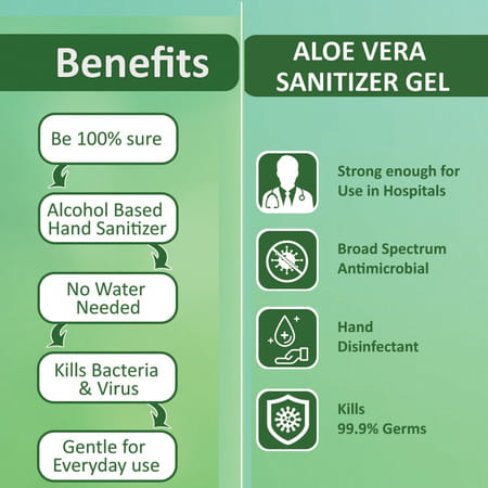 Omeo Aloe Vera Hand Instant Sanitizer Gel - 70% Alcohol - 60Ml