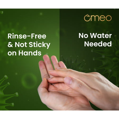 Omeo Aloe Vera Hand Instant Sanitizer Gel - 70% Alcohol - 60Ml