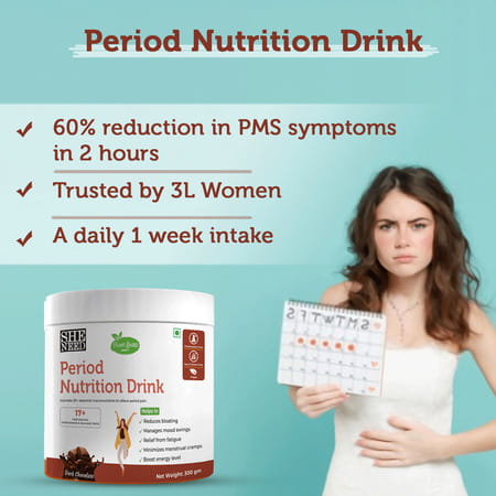 Sheneed Plant Based Period Nutrition Drink With 17+Essential Nutrient -300gm