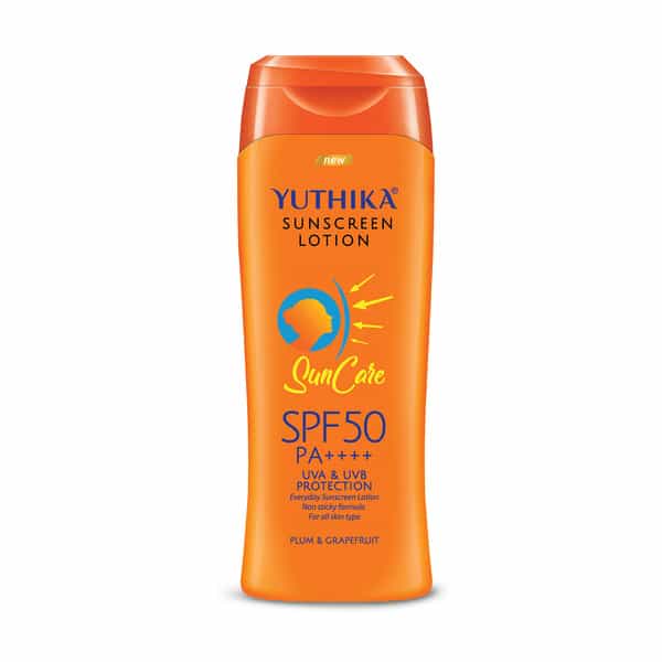 Yuthika Sunscreen Lotion Spf 50 Pa++++ | Uva & Uvb Protection | Sun Cream | All Skin Types - 100Ml