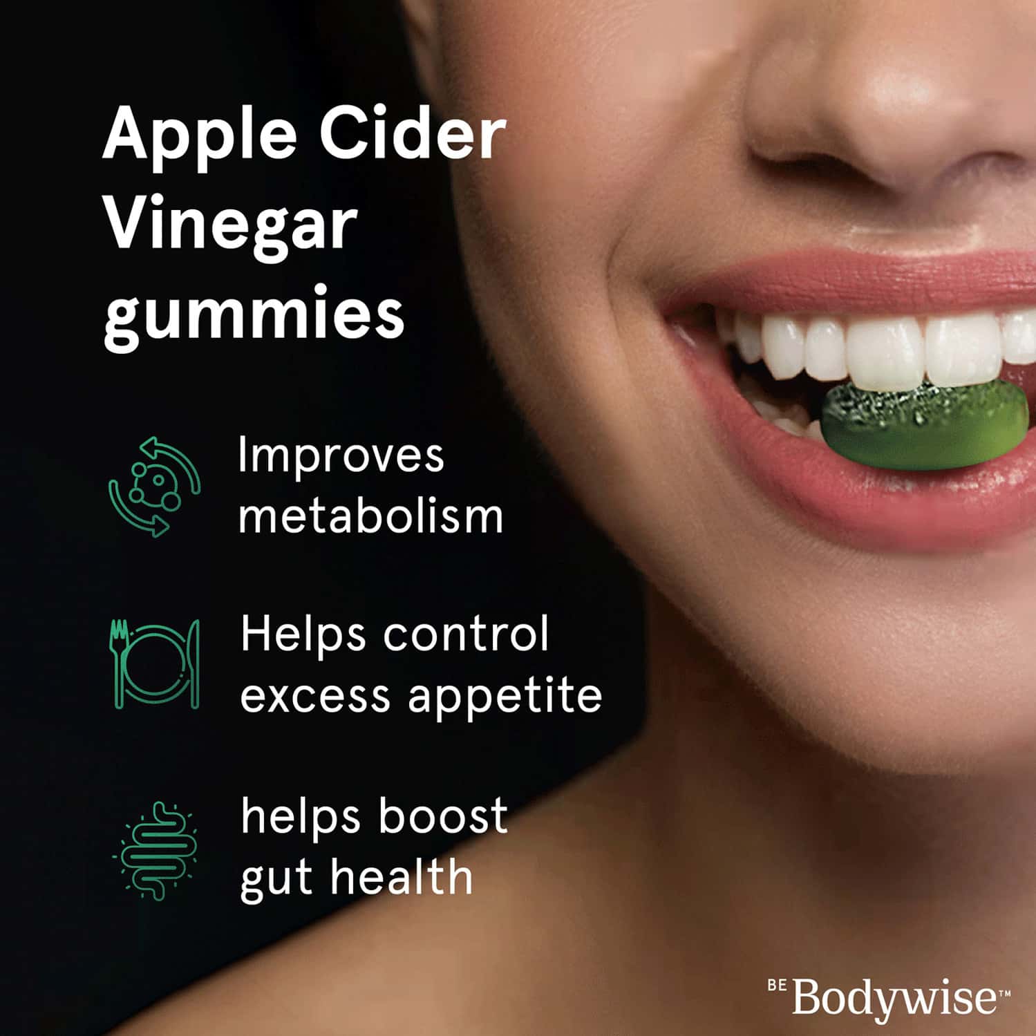 Buy BE BODYWISE APPLE CIDER VINEGAR GUMMIES 60N Online & Get Upto 60
