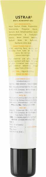 Ustraa Anti-Acne Spot Gel With Neem & Vitamin B3 - 15Ml