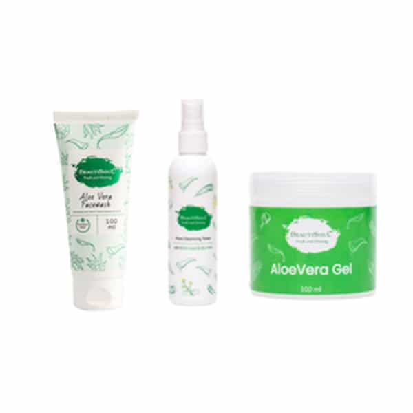 Beautisoul Aloevera Kit|Facewash, Pore Cleansing Face Toner Spray, Aloevera Moisturizer|100 Ml Each