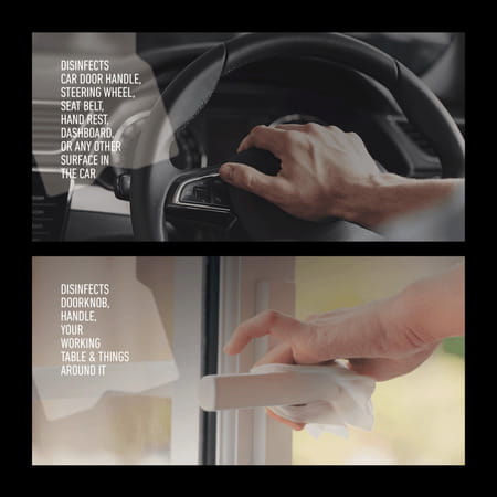 Svish On The Go Pine Haze Gadget Disinfectant Wipes | Biodegradable Non-Alcoholic - (3x30 Pulls)