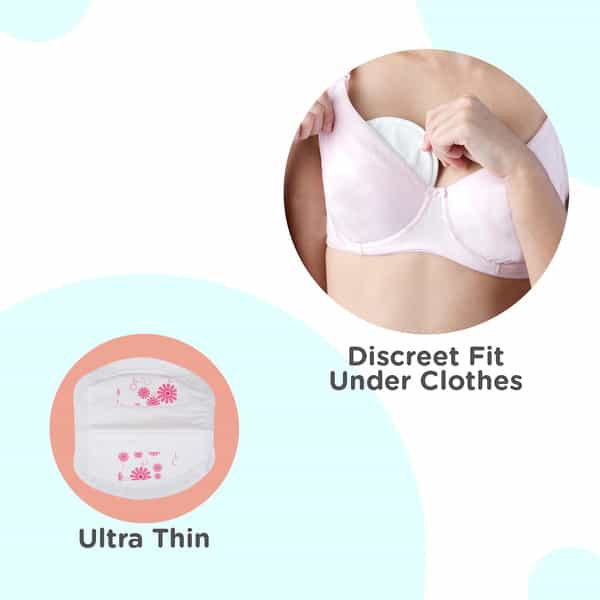 Mee Mee Ultra Thin Super Absorbent Disposable Nursing Breast Pads 20+4 Pads Free - 24 Pads