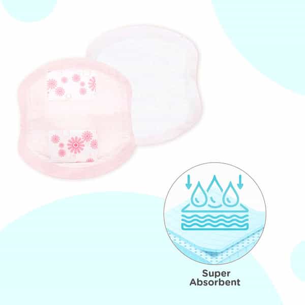 Mee Mee Ultra Thin Super Absorbent Disposable Nursing Breast Pads 20+4 Pads Free - 24 Pads