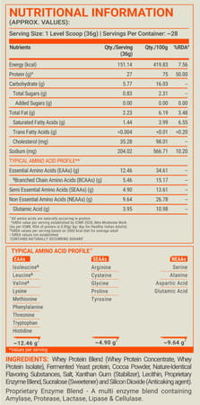 Fuelone Whey Max Protein Blend | Cafe Mocha | 1Kg (2.2Lbs) | 27G Protein Per Scoop