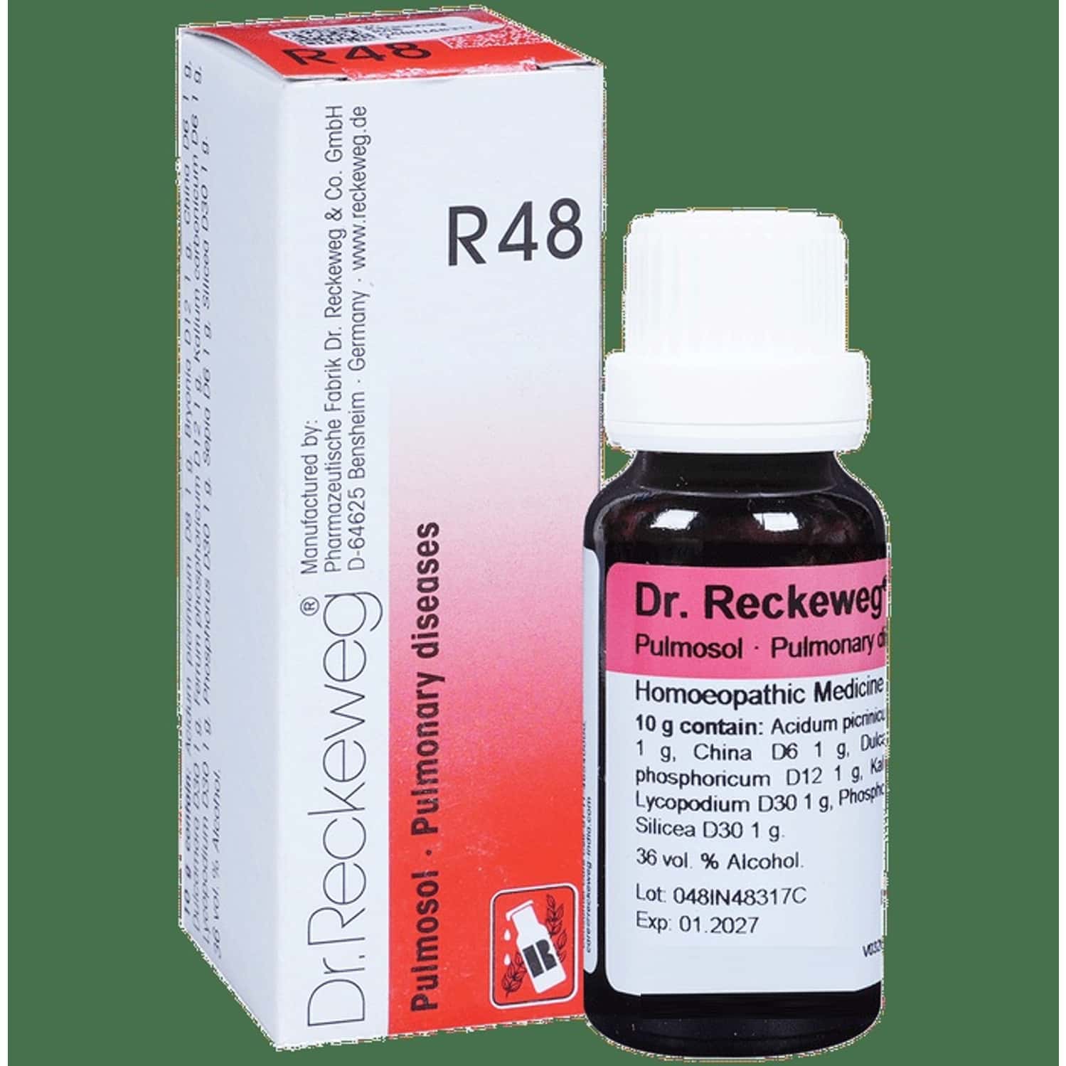 Dr. Reckeweg R48 Pulmonary Diseases Drops 22 Ml