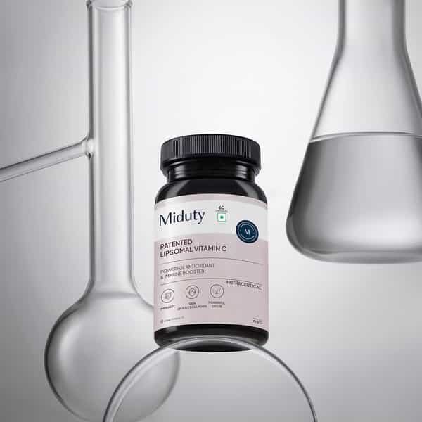 Miduty Palak Notes Liposomal Vitamin C Supplement Immune Booster - Body Detoxification 60 Capsules