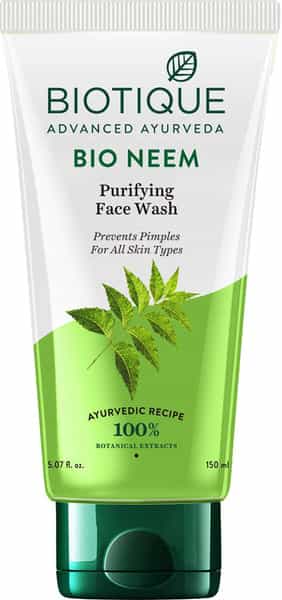 Biotique Fresh Neem Pimple Control Face Wash For All Skin Types 150 Ml