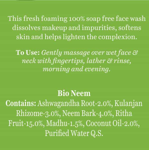 Biotique Fresh Neem Pimple Control Face Wash For All Skin Types 150 Ml