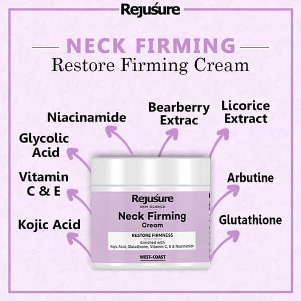 Rejusure Neck Firming Cream Restore Firmness - 50Gm