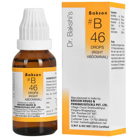 Baksons B46 Right Abdominal Drops 30 Ml