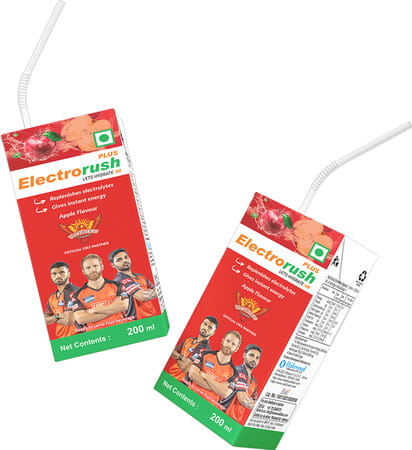 Electrorush Plus Apple 200 Ml Pack Of 8