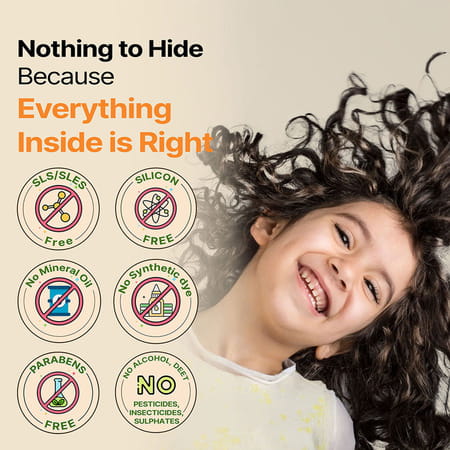 Herby Angel Triphala Hair Cleanser For Kids (2+ Years) Sls- Free Shampoo - 200ml