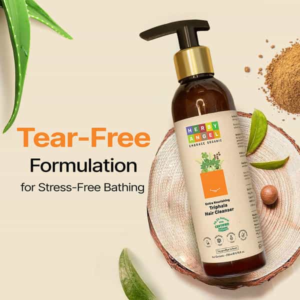 Herby Angel Triphala Hair Cleanser For Kids (2+ Years) Sls- Free Shampoo - 200Ml