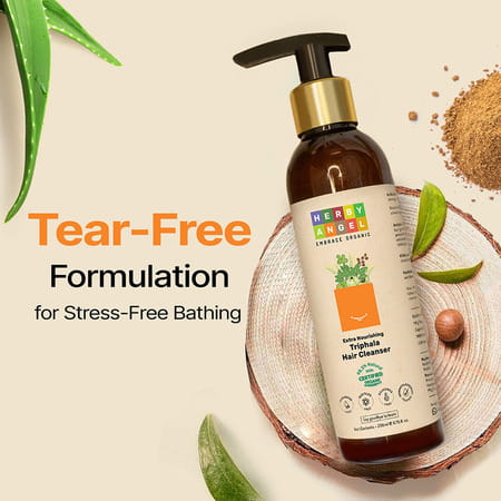 Herby Angel Triphala Hair Cleanser For Kids (2+ Years) Sls- Free Shampoo - 200ml