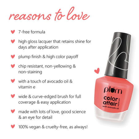 Plum Color Affair Nail Polish - Peachy Sunday - 138 7-Free Formula 11 Ml