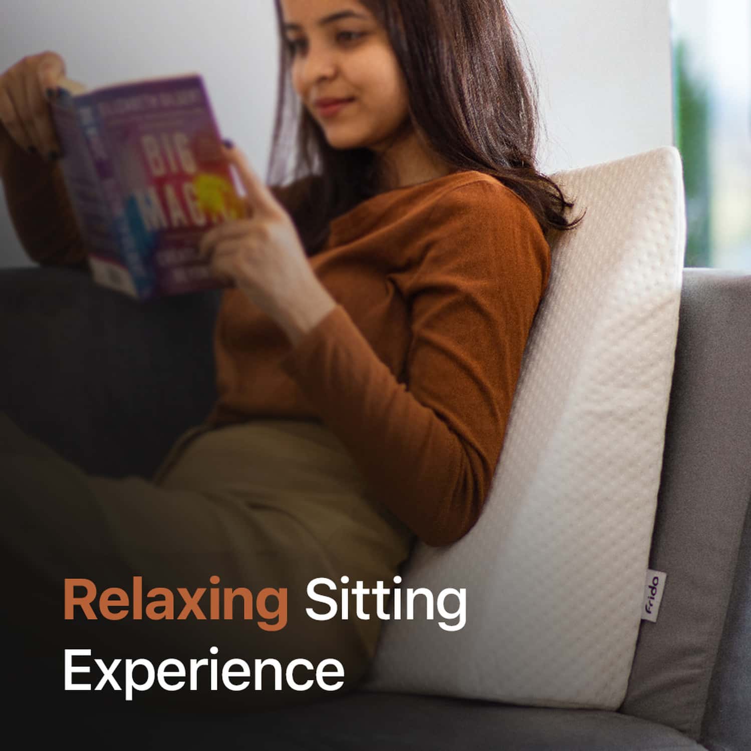 Buy FRIDO COMPLETE BACK SUPPORT WEDGE CUSHION MADE WITH MEMORY FOAM