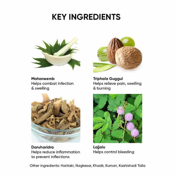 Dr. Vaidya's Piles Management Combo (2 Piles Care + 1 Pilocare Cream)