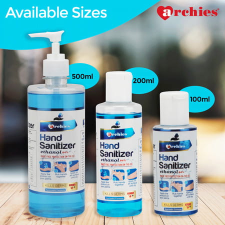Archies Hand Sanitizer 500ml Pack Of 1