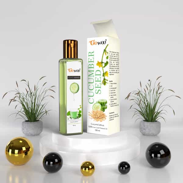 Pack Of 2 Tea Tree Essential Oil & Cucumber Seed Carrier Oil - 100% Pure Natural & Undiluted