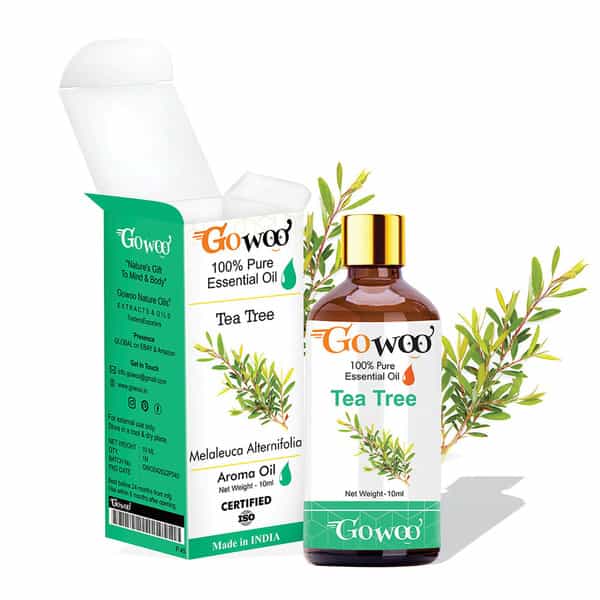 Pack Of 2 Tea Tree Essential Oil & Cucumber Seed Carrier Oil - 100% Pure Natural & Undiluted
