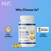 Inlife Fish Oil Omega 3 Capsules 180Mg Epa 120Mg Dha 1000Mg - 60 Softgels