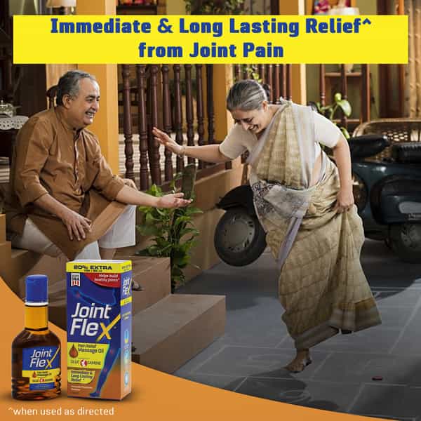 Jointflex Pain Relief Massage Oil 120 Ml(100Ml+20Ml Free)Long-Lasting Pain Relief And Healthy Joints